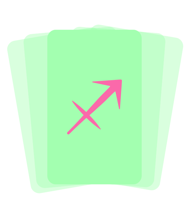 Pre-made spreads tarot card. Click to take you to the pre-made spreads page.