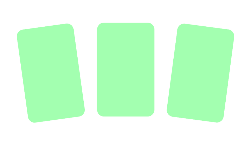 Pre-made spreads tarot card. Click to take you to the pre-made spreads page.