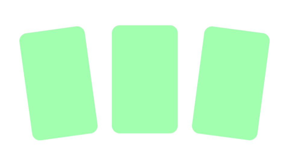 Pre-made spreads tarot card. Click to take you to the pre-made spreads page.